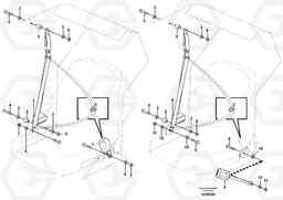 43953 Seat belt operator's seat MC70B S/N 71000 -, Volvo Construction Equipment