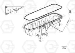 26873 Oil sump with mounting parts L180E S/N 8002 - 9407, Volvo Construction Equipment