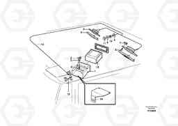 8147 Radio bracket. L220E SER NO 4003 - 5020, Volvo Construction Equipment