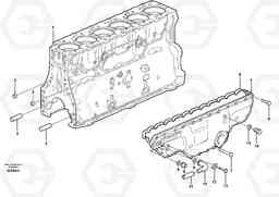 103233 Cylinder block L180E S/N 8002 - 9407, Volvo Construction Equipment