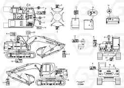 9769 Decal, outer location EC135B SER NO 20001-, Volvo Construction Equipment