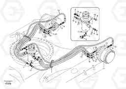 80236 Turning joint line, turning joint to travel motor EC135B SER NO 20001-, Volvo Construction Equipment