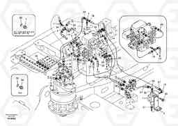 7954 Servo system, control valve piping. EC135B SER NO 20001-, Volvo Construction Equipment