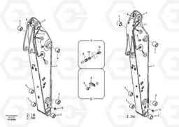 60954 Dipper arm and grease piping with piping seat EC135B SER NO 20001-, Volvo Construction Equipment