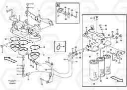 76285 Oil filter with fitting parts L220E SER NO 4003 - 5020, Volvo Construction Equipment