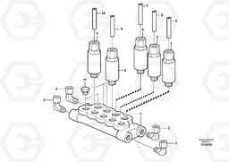 27014 Distribution block, B1 L110E S/N 1002 - 2165 SWE, 60001- USA,70201-70257BRA, Volvo Construction Equipment