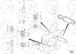 1300 Articulation hinge assembly G900 MODELS S/N 39300 -, Volvo Construction Equipment