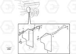 57444 Mudflap, load unit A35D, Volvo Construction Equipment