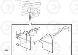 7830 Mudflap, load unit A40D, Volvo Construction Equipment