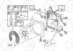 83858 Radiator mounting MC110B, Volvo Construction Equipment