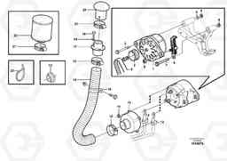 12432 Alternator with assembling details L220E SER NO 4003 - 5020, Volvo Construction Equipment