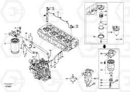 32840 Fuel pipes, fuel injec.pump-fuel filter EC55B, Volvo Construction Equipment