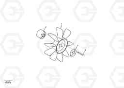 19816 Cooling fan mounting ECR88 S/N 14011-, Volvo Construction Equipment