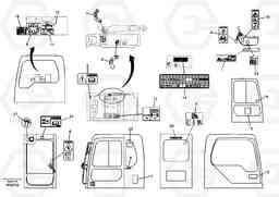 83607 Decal, inner location EC360B, Volvo Construction Equipment