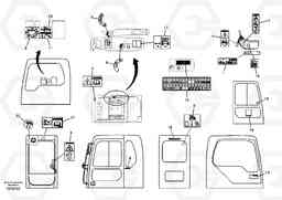 57284 Decal, inner location EC330B, Volvo Construction Equipment