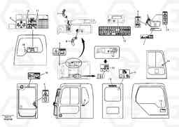 85159 Decal, inner location EC210B, Volvo Construction Equipment