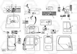 51205 Decal, inner location EC140B, Volvo Construction Equipment