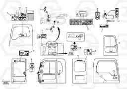 96861 Decal, inner location EC140B, Volvo Construction Equipment