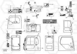 106699 Decal, inner location EC460B, Volvo Construction Equipment