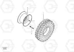 66331 Wheel and tire EW60C, Volvo Construction Equipment