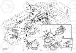 38794 Hydraulic system, control valve to boom and swing EC700B, Volvo Construction Equipment
