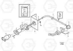 7080 Engine heater. L220E SER NO 4003 - 5020, Volvo Construction Equipment