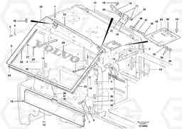 61400 Engine Cowl - D9 G900 MODELS S/N 39300 -, Volvo Construction Equipment