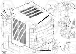 66602 Radiator Casing Installation G900 MODELS S/N 39300 -, Volvo Construction Equipment