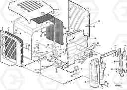 73508 Radiator casing G900 MODELS S/N 39300 -, Volvo Construction Equipment