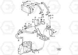 16972 Hydraulic system, feed and return lines 3rd and 4th function. L220E SER NO 4003 - 5020, Volvo Construction Equipment