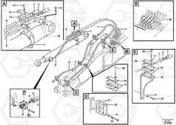 12627 Hydr. equipm. on boom, front, offset EW140B, Volvo Construction Equipment