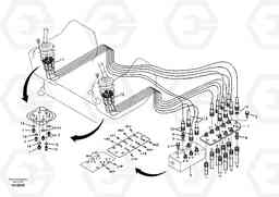 10327 Servo system, control valve to remote control valve EC55B, Volvo Construction Equipment