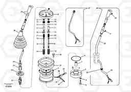 12957 Servo system, remote control valve EC55B, Volvo Construction Equipment