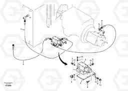 78484 Quikfit hydraulic on upper. Single - acting EC55B, Volvo Construction Equipment