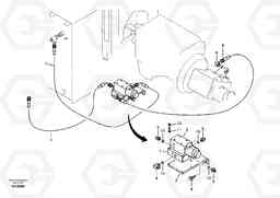 72349 Quikfit hydraulic on upper. Double - acting EC55B, Volvo Construction Equipment