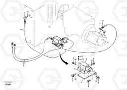 72279 Quikfit hydraulic on upper. Double - acting EC55B, Volvo Construction Equipment