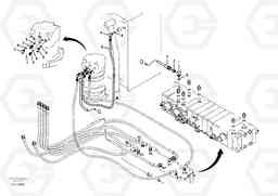 34611 Hydraulic system, control valve to boom and swing EC55B, Volvo Construction Equipment