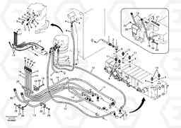 81787 Hydraulic system, control valve to boom and swing EC55B, Volvo Construction Equipment