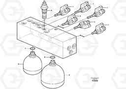 69514 Servo valve body EW140B, Volvo Construction Equipment