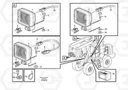 33076 Work lights, front. L180E HIGH-LIFT S/N 8002 - 9407, Volvo Construction Equipment