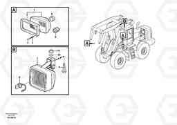 28179 Lighting, front L180E HIGH-LIFT S/N 8002 - 9407, Volvo Construction Equipment