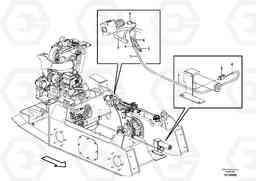 9231 Wire harness, pilot accumulator valve MC80B, Volvo Construction Equipment