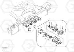 21014 Bottom roller EC700B, Volvo Construction Equipment