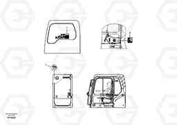 23823 Decal, inner location EC700B, Volvo Construction Equipment