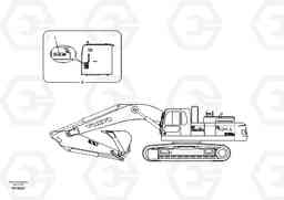 25575 Decal, outer location EC700B, Volvo Construction Equipment