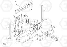 22490 Hydraulic system, oil cooler mount EC700B, Volvo Construction Equipment