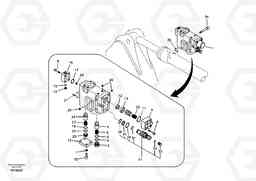 22770 Working hydraulic, dipper arm rupture valve mount. EC700B, Volvo Construction Equipment