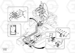 95906 Servo system, control valve to remote control valve pedal EC700B, Volvo Construction Equipment