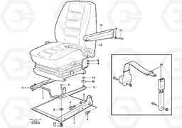 82775 Operator seat with fitting parts L150E S/N 6005 - 7549 S/N 63001 - 63085, Volvo Construction Equipment