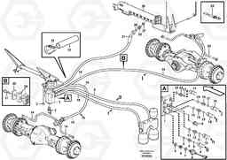 93805 Brake lines, footbrake valve - axles L180E S/N 8002 - 9407, Volvo Construction Equipment